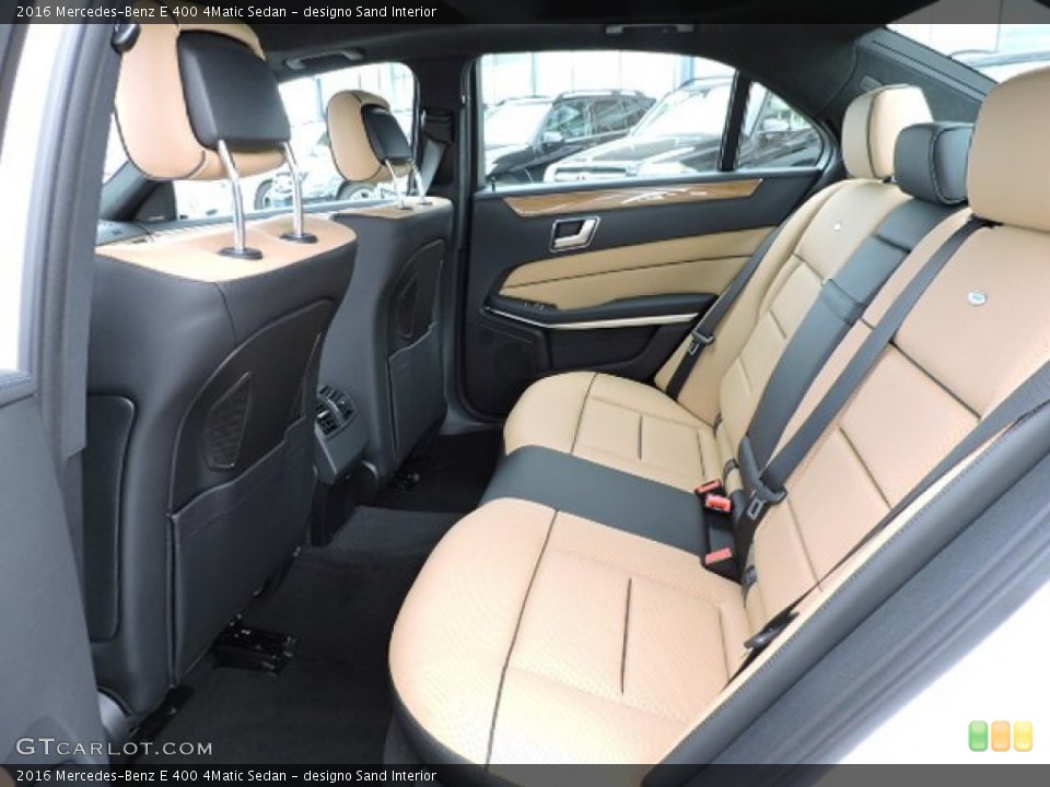 designo Sand Interior Rear Seat for the 2016 Mercedes-Benz E 400 4Matic Sedan #103467648