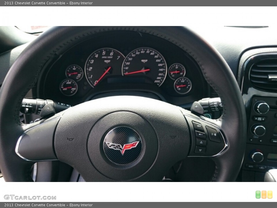 Ebony Interior Gauges for the 2013 Chevrolet Corvette Convertible #103471740