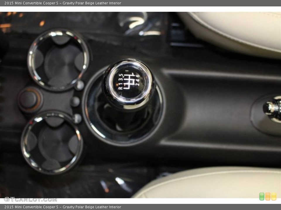 Gravity Polar Beige Leather Interior Transmission for the 2015 Mini Convertible Cooper S #103472370