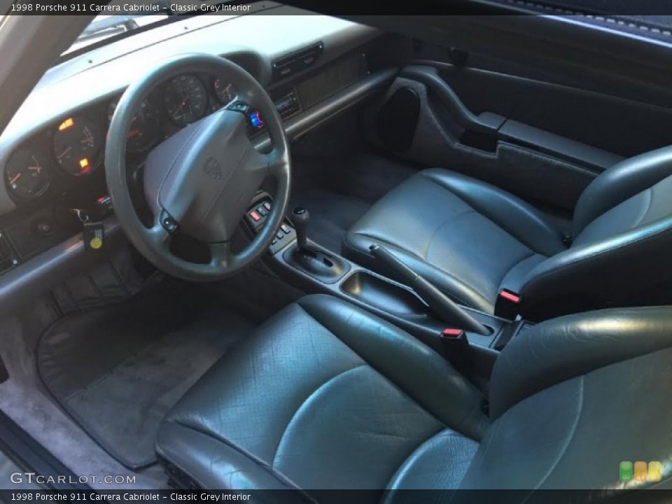 Classic Grey Interior Prime Interior for the 1998 Porsche 911 Carrera Cabriolet #103485076