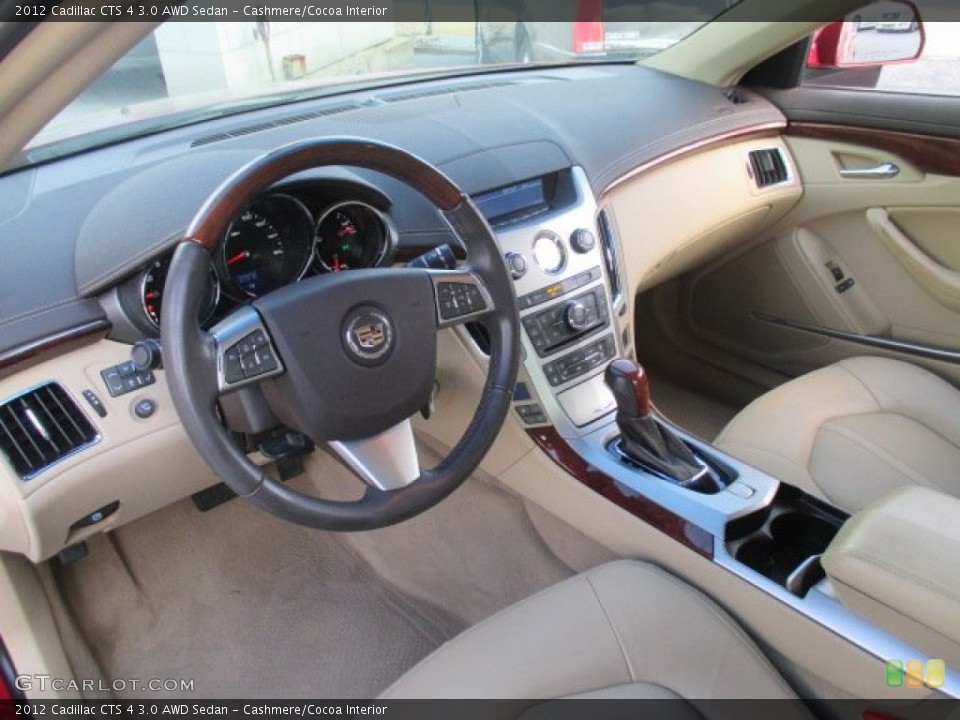 Cashmere/Cocoa Interior Photo for the 2012 Cadillac CTS 4 3.0 AWD Sedan #103491431