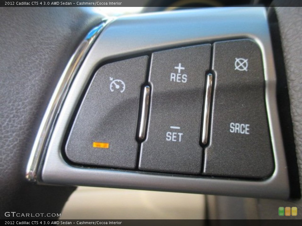 Cashmere/Cocoa Interior Controls for the 2012 Cadillac CTS 4 3.0 AWD Sedan #103492031