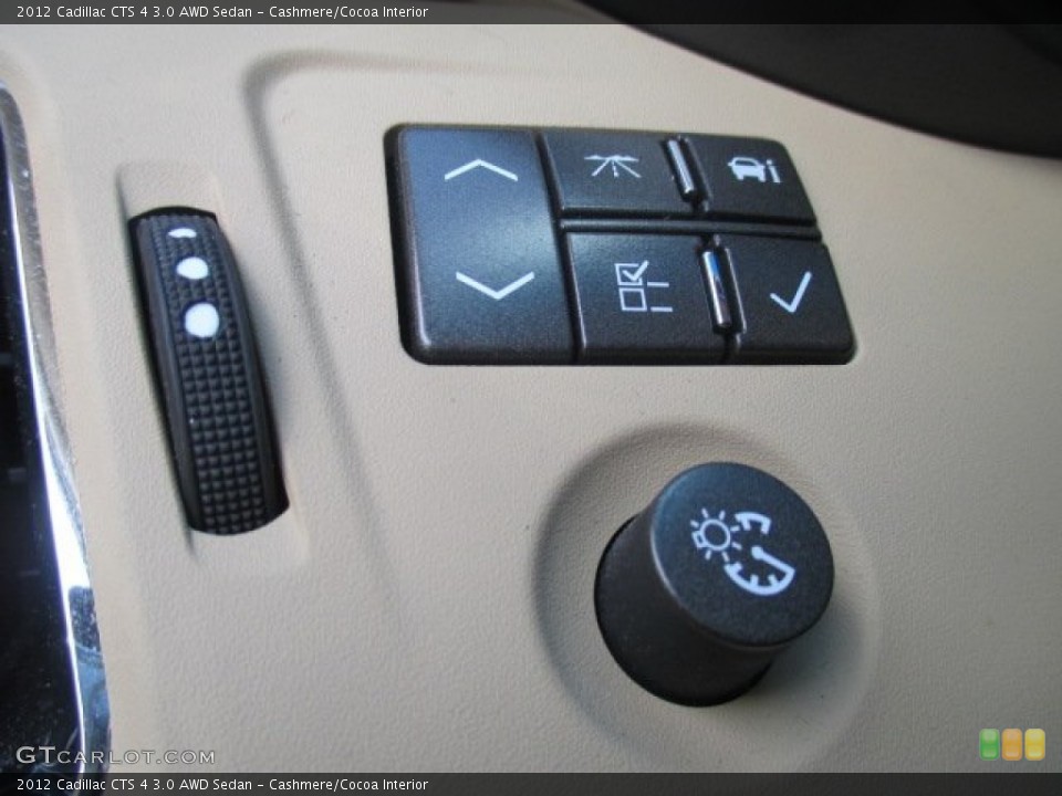 Cashmere/Cocoa Interior Controls for the 2012 Cadillac CTS 4 3.0 AWD Sedan #103492052