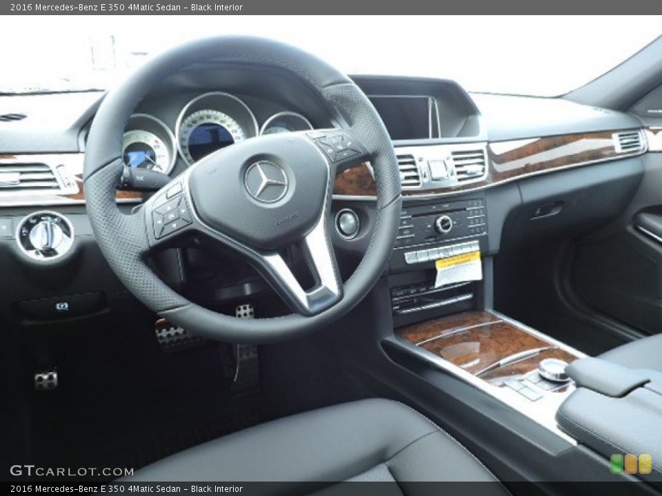 Black Interior Dashboard for the 2016 Mercedes-Benz E 350 4Matic Sedan #103492925