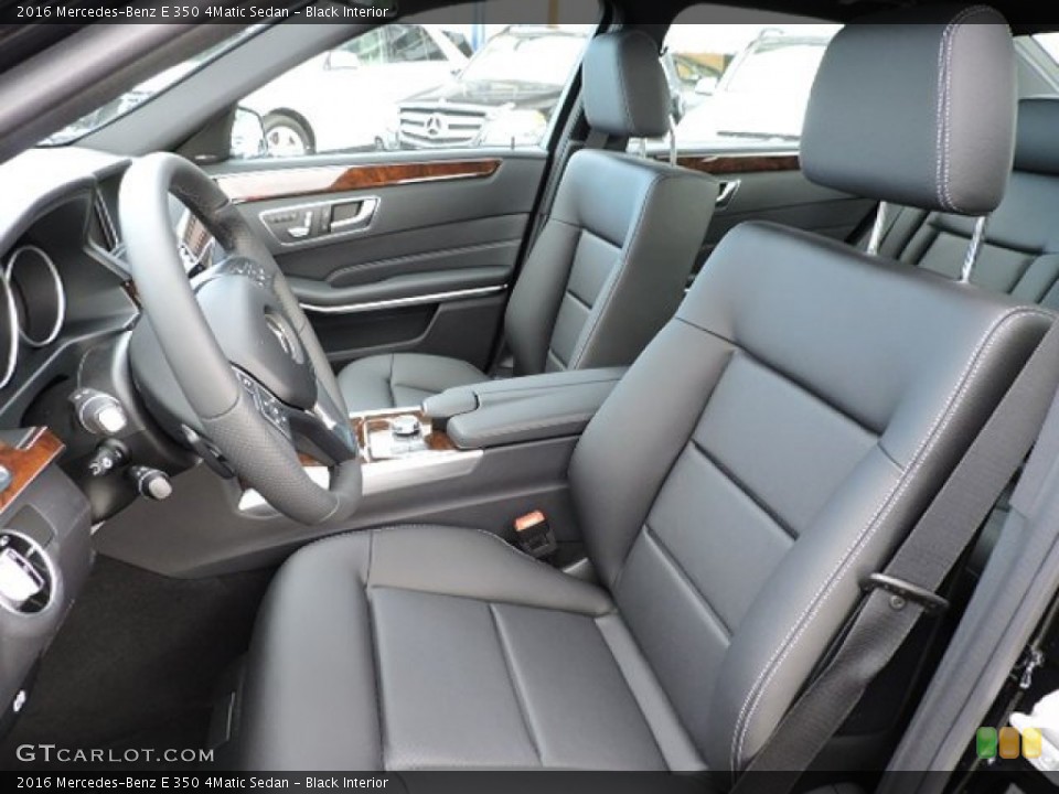 Black Interior Front Seat for the 2016 Mercedes-Benz E 350 4Matic Sedan #103492946