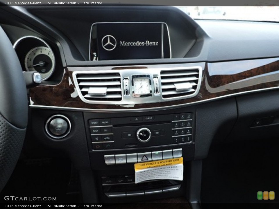Black Interior Controls for the 2016 Mercedes-Benz E 350 4Matic Sedan #103493084