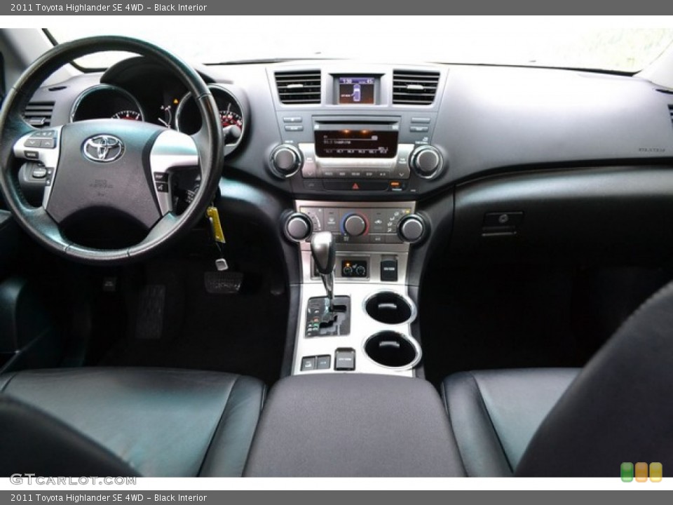 Black Interior Dashboard for the 2011 Toyota Highlander SE 4WD #103497158