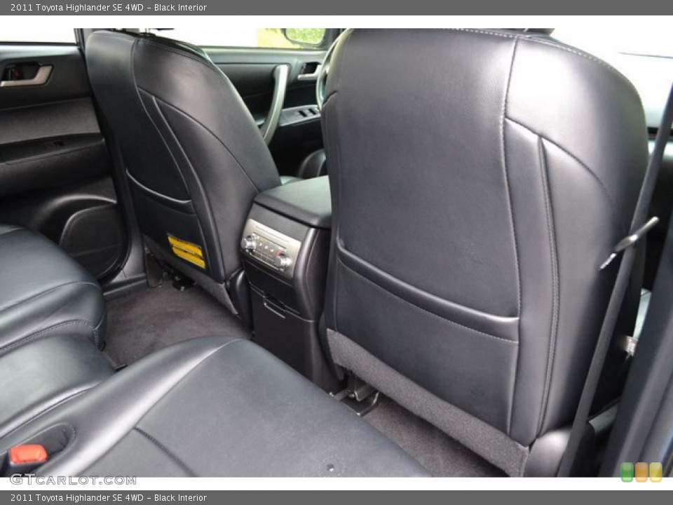 Black Interior Rear Seat for the 2011 Toyota Highlander SE 4WD #103497338