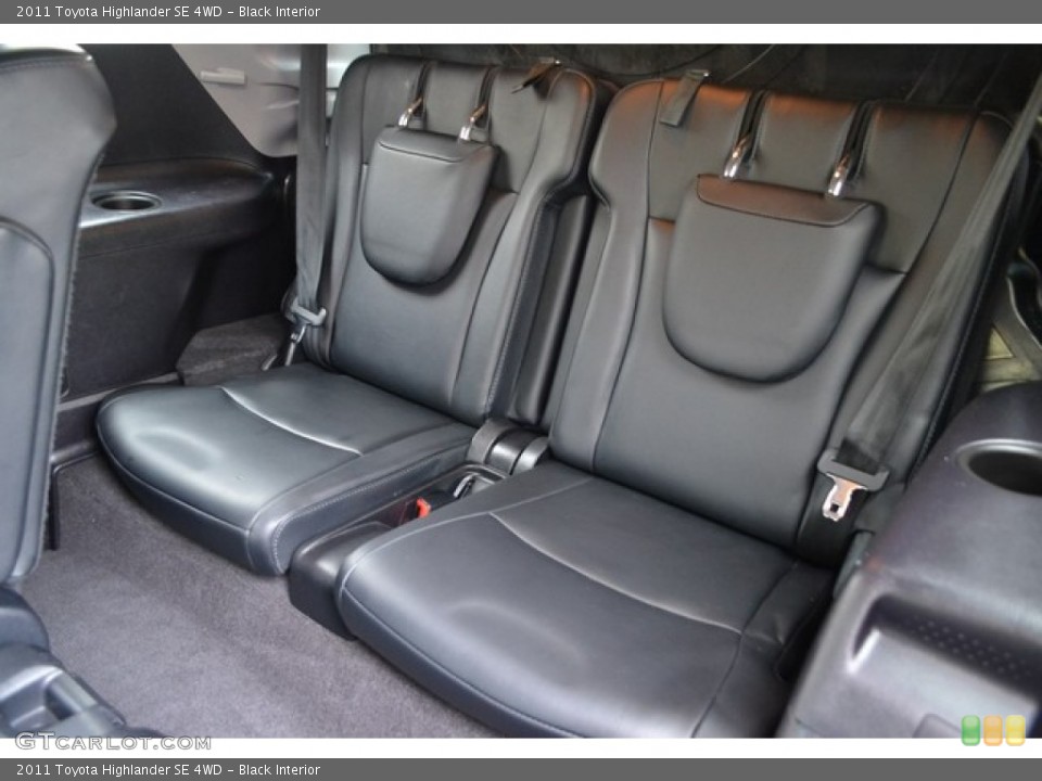 Black Interior Rear Seat for the 2011 Toyota Highlander SE 4WD #103497448