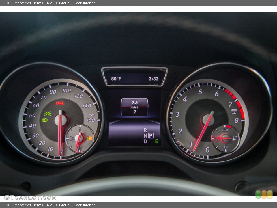 Black Interior Gauges for the 2015 Mercedes-Benz GLA 250 4Matic #103502069