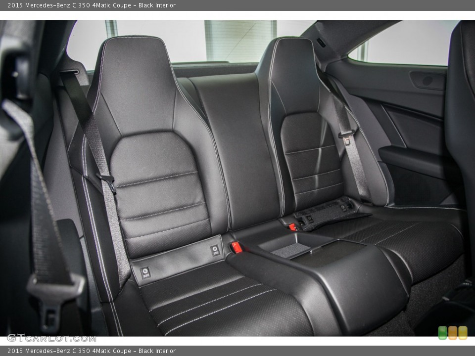 Black Interior Rear Seat for the 2015 Mercedes-Benz C 350 4Matic Coupe #103502282