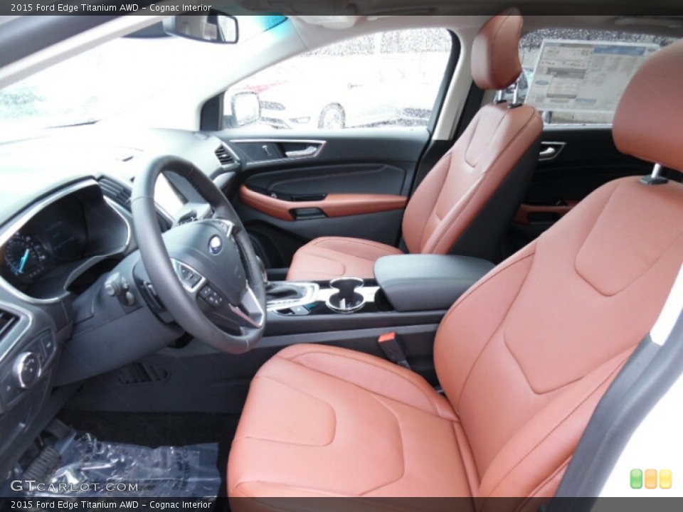 Cognac Interior Photo for the 2015 Ford Edge Titanium AWD #103502870