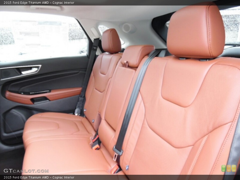 Cognac Interior Rear Seat for the 2015 Ford Edge Titanium AWD #103502894