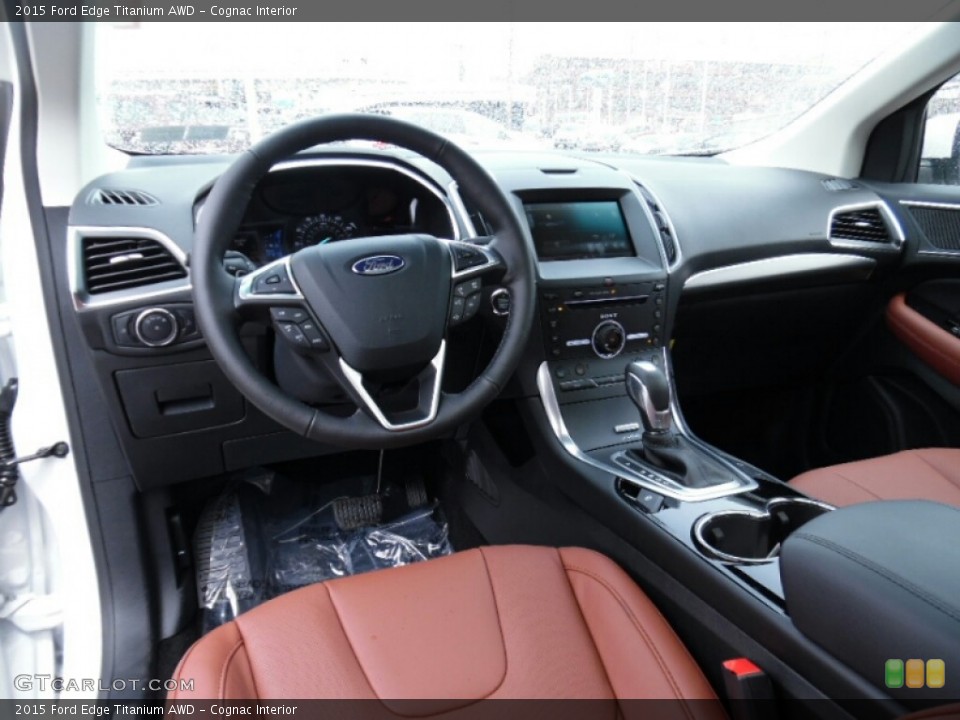 Cognac Interior Prime Interior for the 2015 Ford Edge Titanium AWD #103502920
