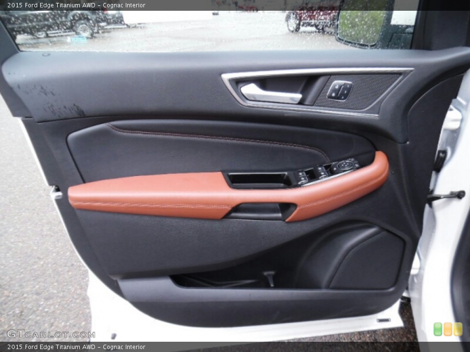 Cognac Interior Door Panel for the 2015 Ford Edge Titanium AWD #103502945