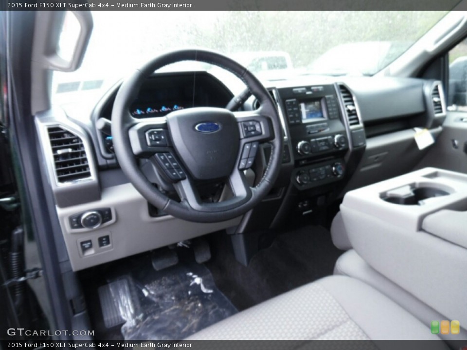 Medium Earth Gray Interior Dashboard for the 2015 Ford F150 XLT SuperCab 4x4 #103503464