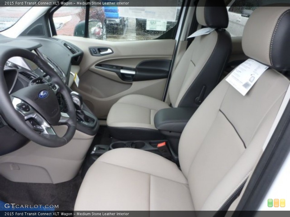 Medium Stone Leather Interior Photo for the 2015 Ford Transit Connect XLT Wagon #103504376