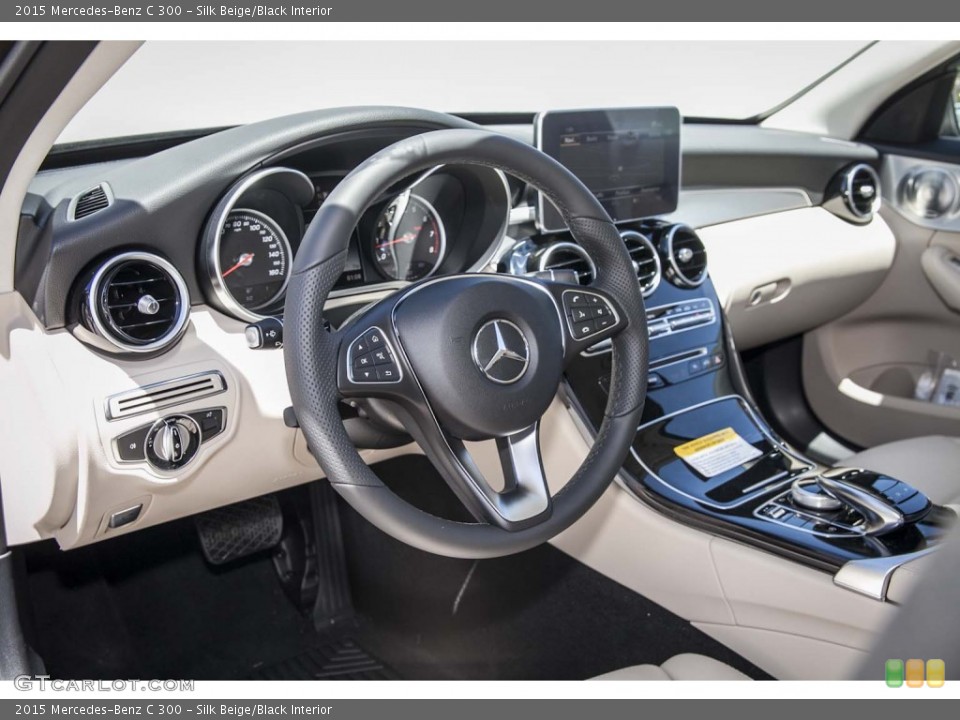 Silk Beige/Black Interior Photo for the 2015 Mercedes-Benz C 300 #103506617