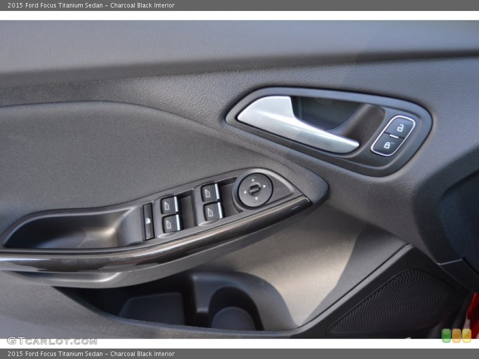 Charcoal Black Interior Controls for the 2015 Ford Focus Titanium Sedan #103509758