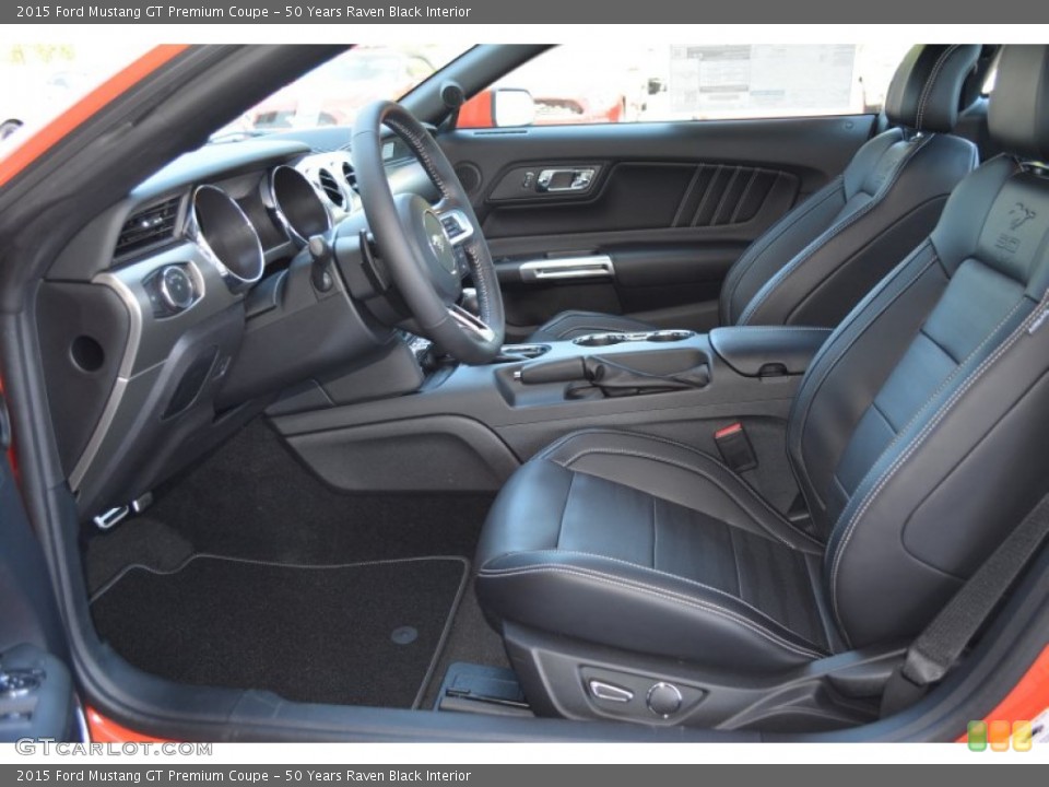 50 Years Raven Black Interior Photo for the 2015 Ford Mustang GT Premium Coupe #103510332