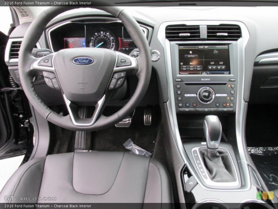 Charcoal Black Interior Dashboard for the 2016 Ford Fusion Titanium #103515617