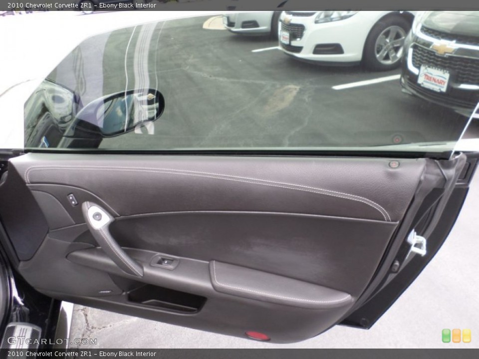 Ebony Black Interior Door Panel for the 2010 Chevrolet Corvette ZR1 #103523570