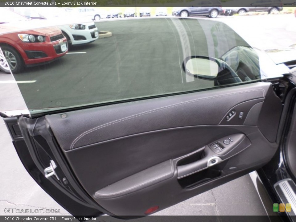Ebony Black Interior Door Panel for the 2010 Chevrolet Corvette ZR1 #103523636