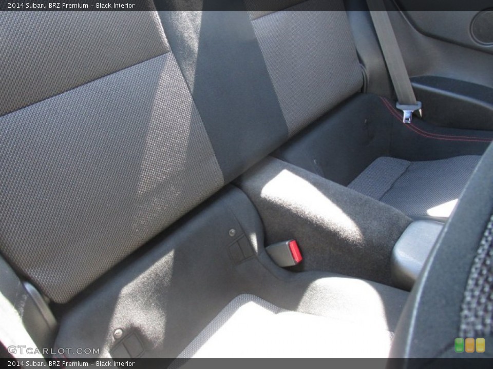 Black Interior Rear Seat for the 2014 Subaru BRZ Premium #103524713
