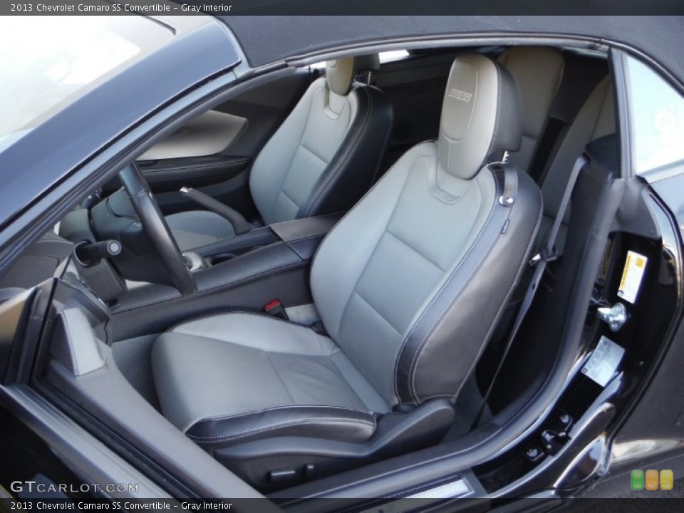 Gray Interior Front Seat for the 2013 Chevrolet Camaro SS Convertible #103533038