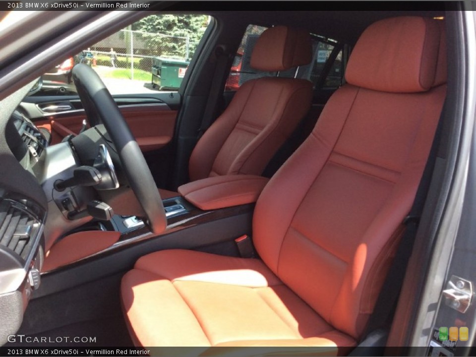 Vermillion Red Interior Photo for the 2013 BMW X6 xDrive50i #103541105