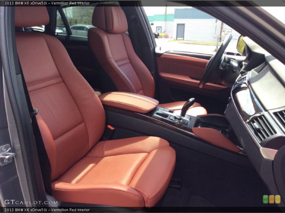 Vermillion Red Interior Photo for the 2013 BMW X6 xDrive50i #103541381