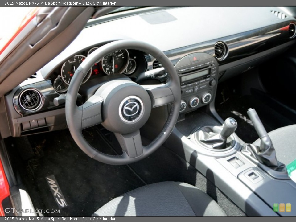 Black Cloth Interior Photo for the 2015 Mazda MX-5 Miata Sport Roadster #103543781
