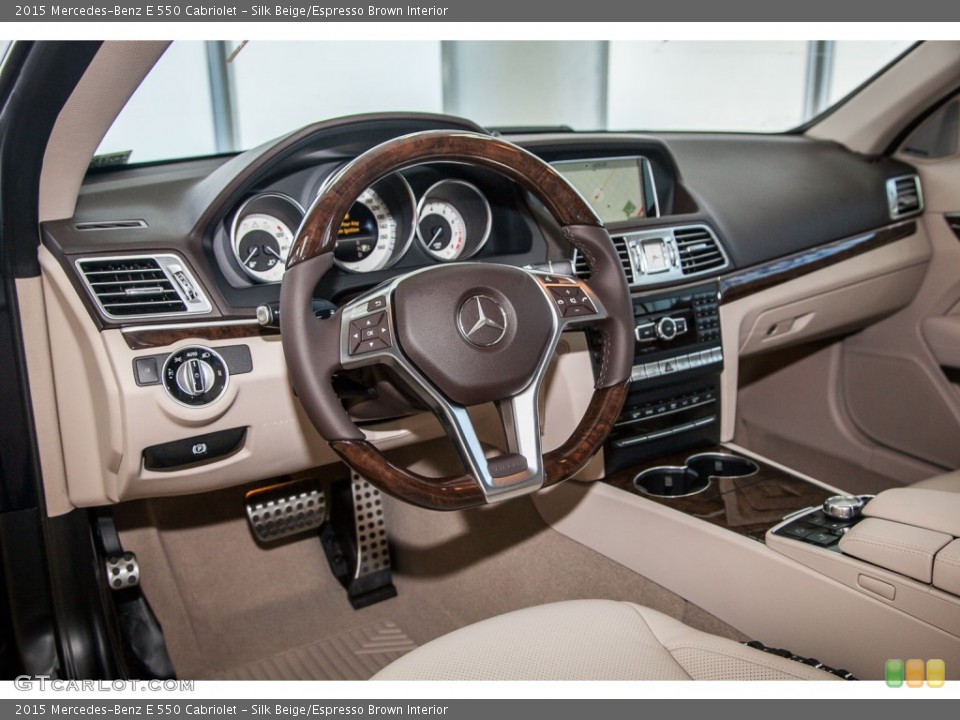 Silk Beige/Espresso Brown Interior Photo for the 2015 Mercedes-Benz E 550 Cabriolet #103544666