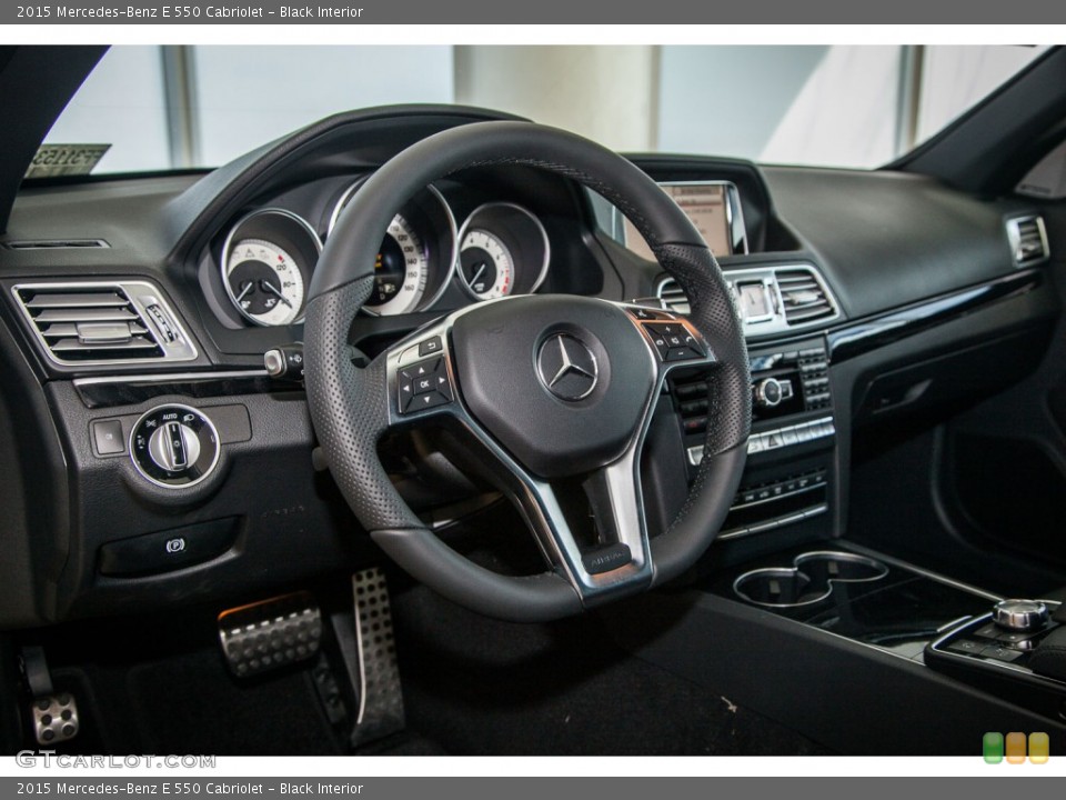 Black Interior Dashboard for the 2015 Mercedes-Benz E 550 Cabriolet #103544966