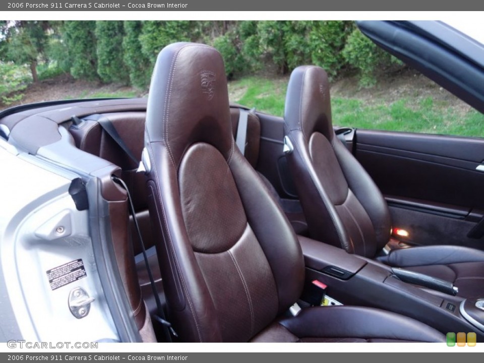 Cocoa Brown Interior Front Seat for the 2006 Porsche 911 Carrera S Cabriolet #103546850