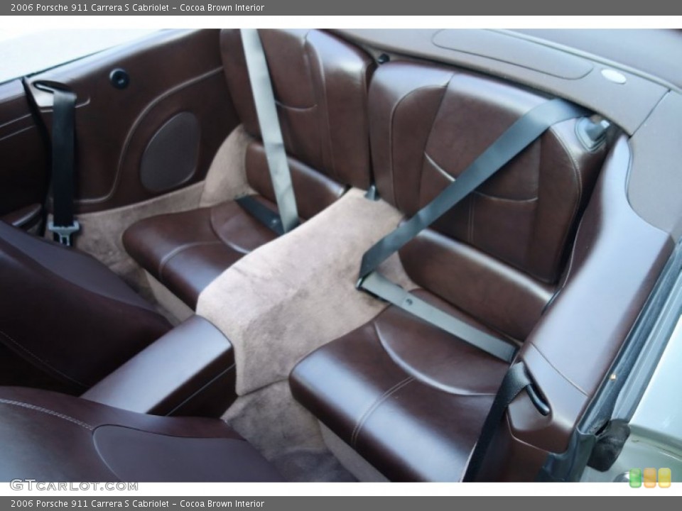 Cocoa Brown Interior Rear Seat for the 2006 Porsche 911 Carrera S Cabriolet #103546895