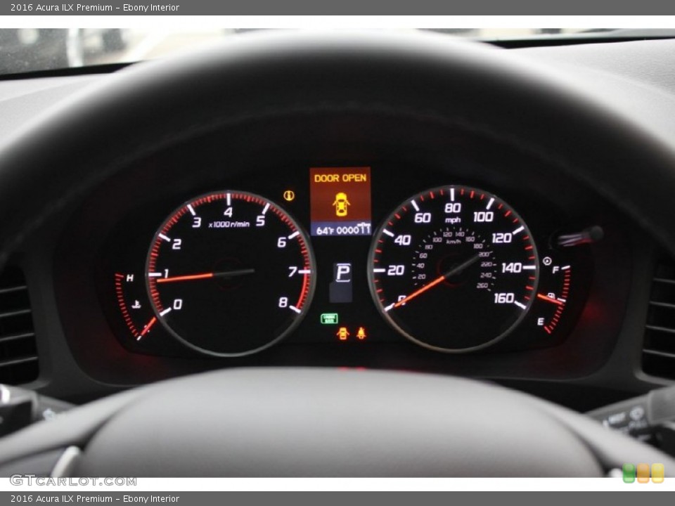 Ebony Interior Gauges for the 2016 Acura ILX Premium #103549697
