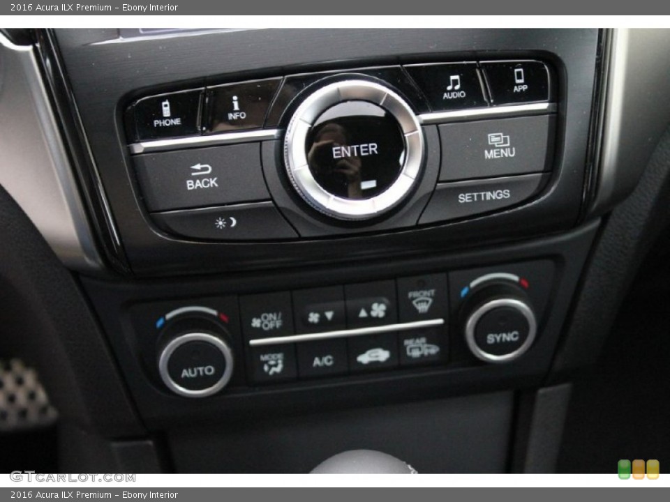 Ebony Interior Controls for the 2016 Acura ILX Premium #103549808