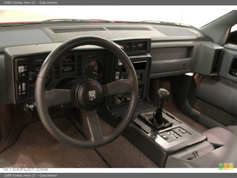 Gray 1988 Pontiac Fiero Interiors