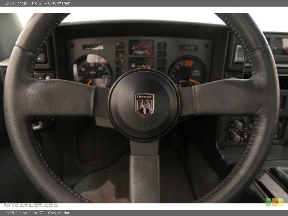 Gray Interior Steering Wheel for the 1988 Pontiac Fiero GT #103553988
