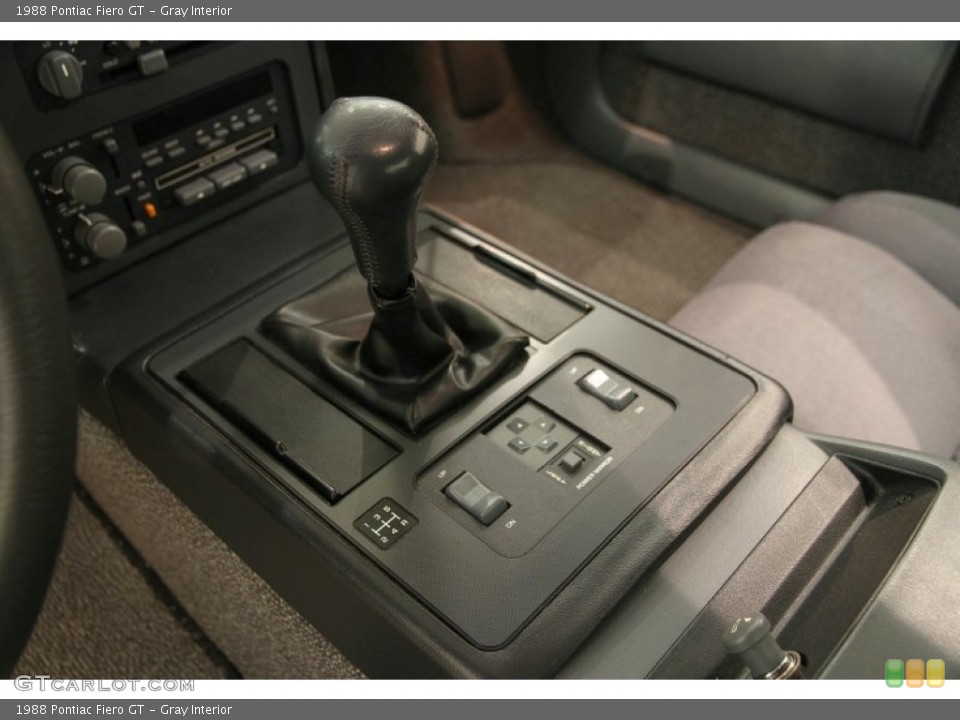 Gray Interior Transmission for the 1988 Pontiac Fiero GT #103554183