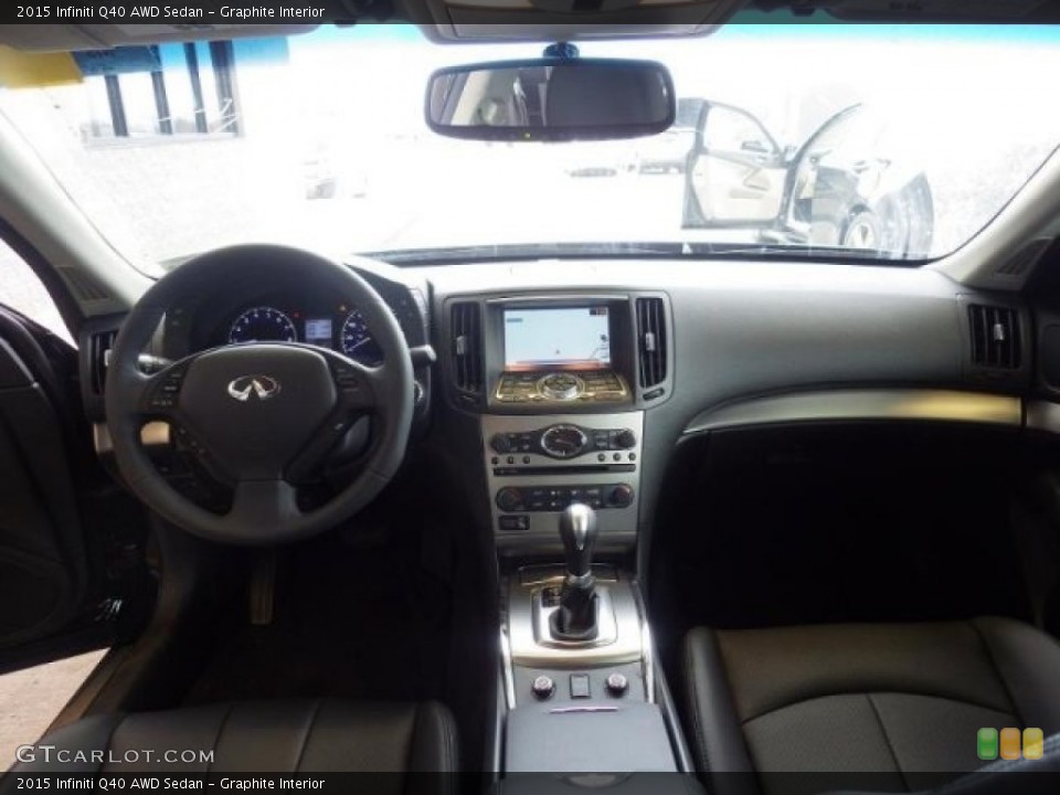 Graphite Interior Dashboard for the 2015 Infiniti Q40 AWD Sedan #103563399