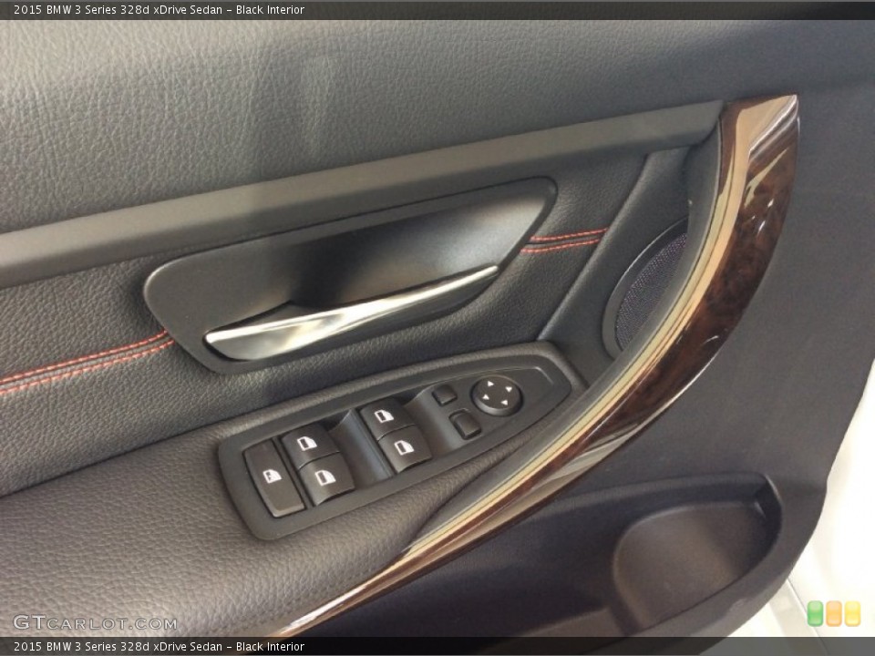 Black Interior Controls for the 2015 BMW 3 Series 328d xDrive Sedan #103567050