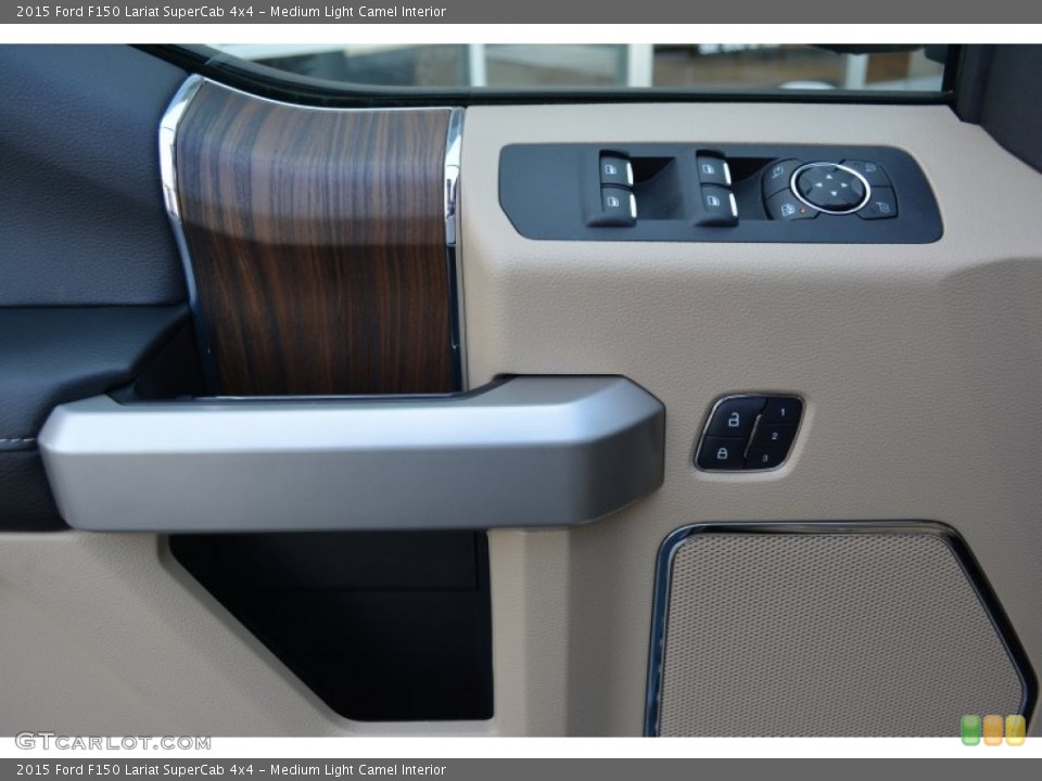 Medium Light Camel Interior Controls for the 2015 Ford F150 Lariat SuperCab 4x4 #103578129