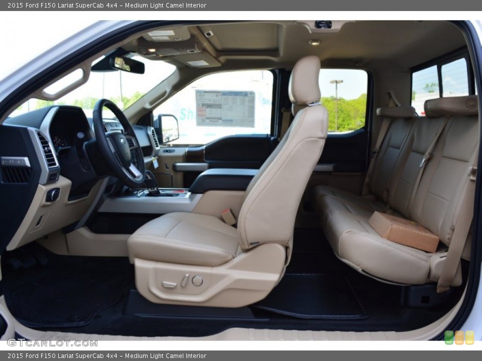 Medium Light Camel Interior Photo for the 2015 Ford F150 Lariat SuperCab 4x4 #103578171