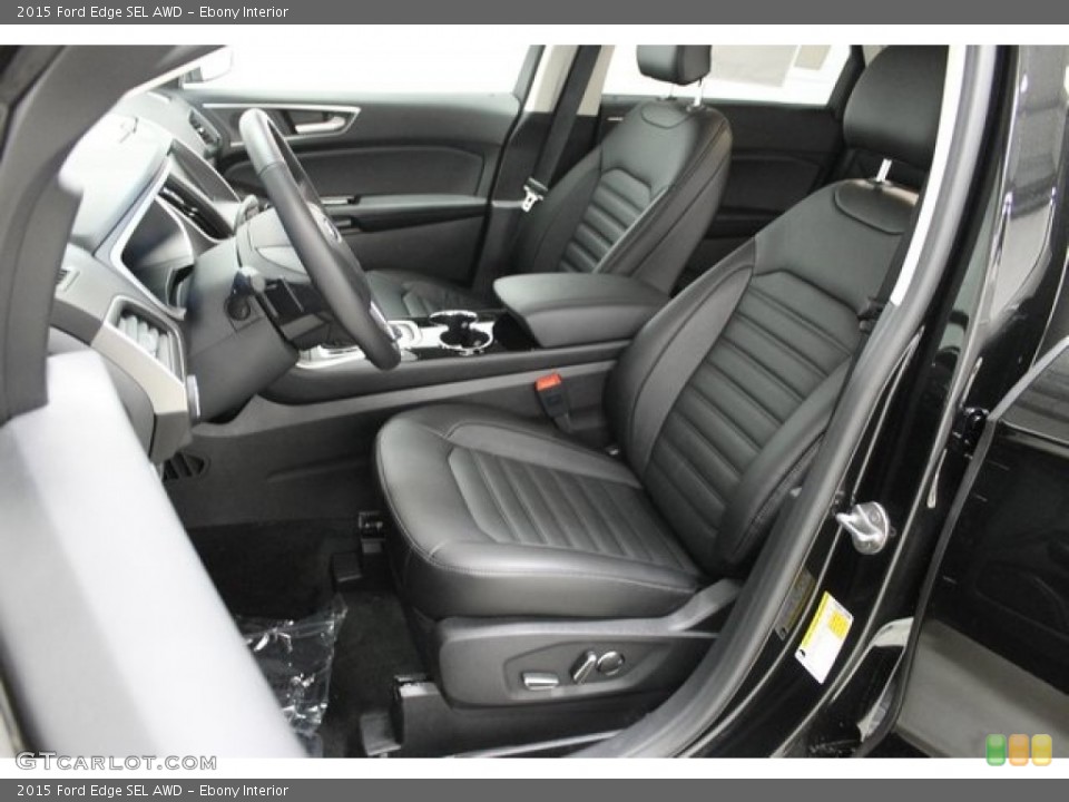 Ebony Interior Front Seat for the 2015 Ford Edge SEL AWD #103582392