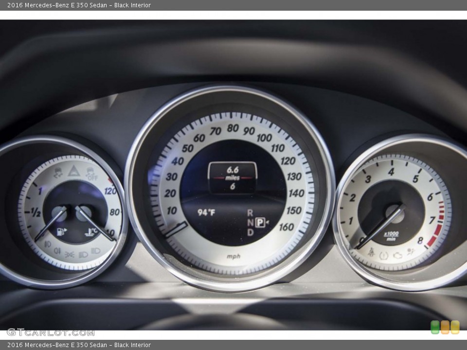 Black Interior Gauges for the 2016 Mercedes-Benz E 350 Sedan #103583769
