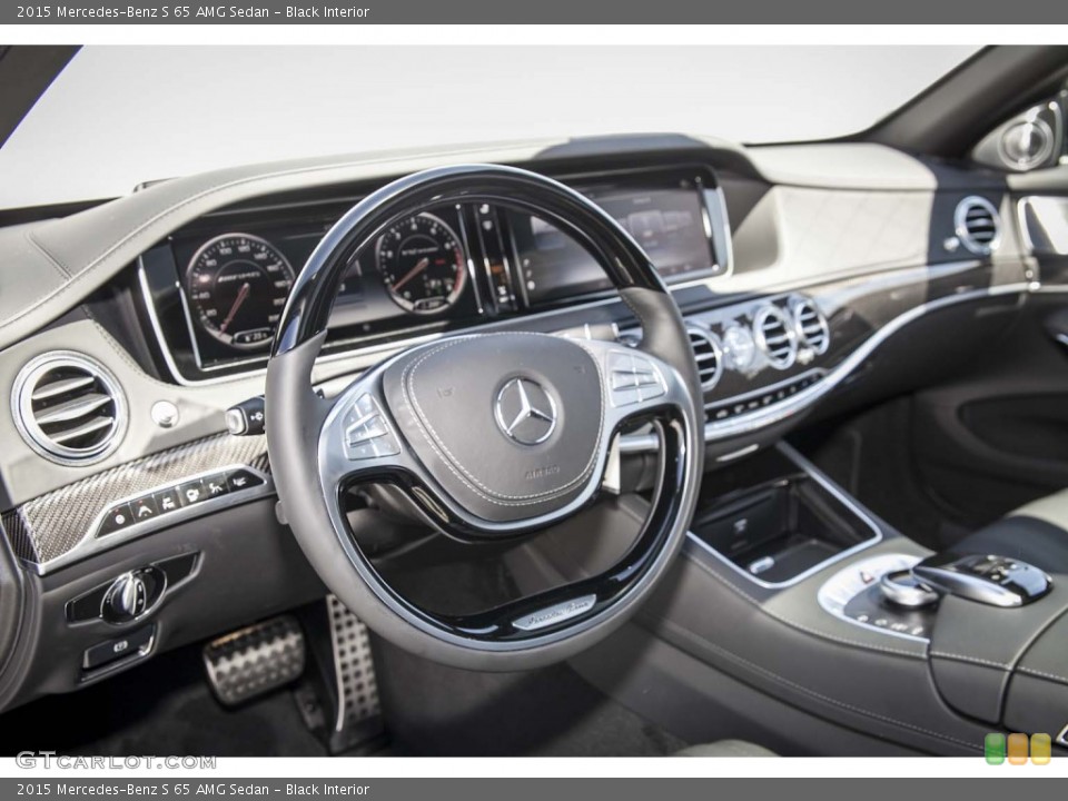 Black Interior Dashboard for the 2015 Mercedes-Benz S 65 AMG Sedan #103584288