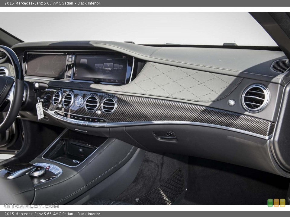 Black Interior Dashboard for the 2015 Mercedes-Benz S 65 AMG Sedan #103584312