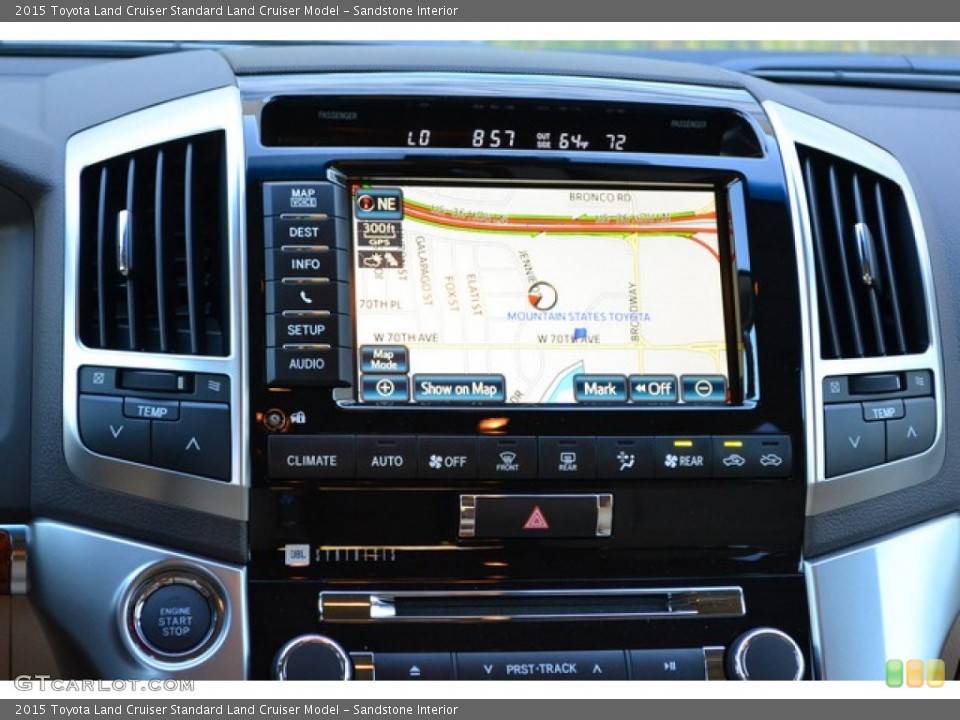 Sandstone Interior Navigation for the 2015 Toyota Land Cruiser  #103593089